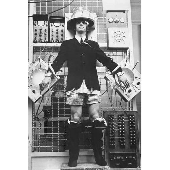 Help! Ringo Starr hooked up to weird machine 24x36 Poster
