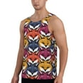 thumbnail image 2 of Fotbe Fox Face Pattern Men's Quick Dry Workout Tank Top Gym Muscle Tee Fitness Bodybuilding Sleeveless T Shirt Breathable Workout Shirt-, 2 of 9