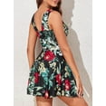 thumbnail image 2 of Summer Mae Women's Plus-Size Flower Printing Shaping Body One Piece Swim Dresses Swimsuit, 2 of 6
