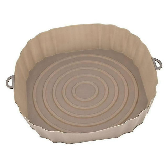 20cm Air Fryers Oven Baking Tray Fried Chicken Basket Mat Airfryer Silicone Pot Round Replacemen Pa