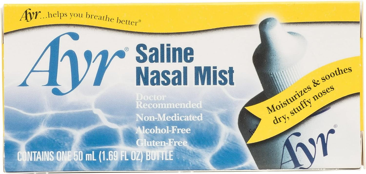 Ayr Saline Nasal Mist - 1.69 oz, Pack of 5