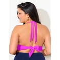 thumbnail image 2 of Swimsuits for All Women's Loop Strap Halter Bikini Top, 2 of 6