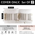 thumbnail image 3 of Funda de almohada BlissBlush decorativa lumbar de 30 x 50 cm, juego de 2, 3 of 7