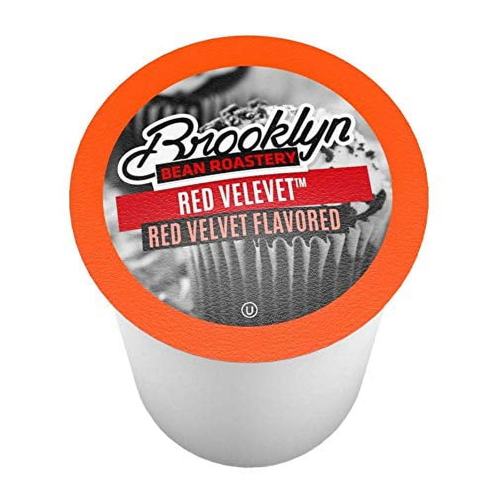 Brooklyn Bean Roastery Red Velvet Coffee Pods for Single-Serve Coffee Brewers, 40-Pack