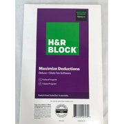HR Block Tax Software Deluxe + State 2020 with 3.5% Refund Bonus (Physical Code by Mail)