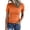 9# Saffron, variant on Womens Crewneck Short Sleeve Ribbed T-Shirt Slim Fit Tops Solid Basic Tee White 2XL