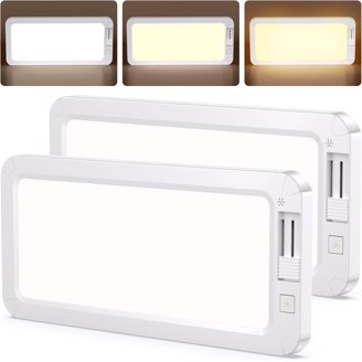 4-Pack RV Interior LED Dome Lights – 3-Color Dimmable Ceiling Fixture For Camper, Boat, Trailer – 12V Super Bright