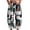 White, variant on kaondbfi Women's Print Cropped Pants High Waist Button Fly Casual Loose () Fabric Baggy Trousers with Pockets for Summer