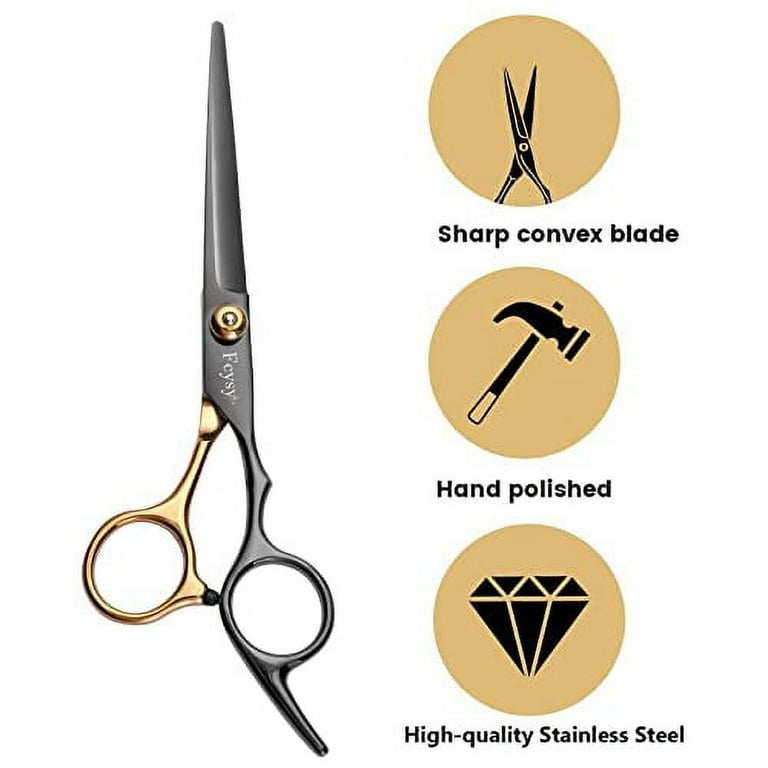 Professional Hairdressing Scissors For Barbers & Salon - Titanium Coated, Multiple Sizes