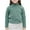 #138-Green, variant on Cowsor Girls Fleece Shirts Long Sleeve Mock Neck Pullover Sweater Thermal Warm T-Shirts Fall Basic Tees Tops