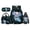 Axolotl Cute, variant on Paw Print Boys School Bag Set 4 piece with Lunch Box Pencil Case Water Bottle Sleeve for Students Elementary School Back to School Essentials Gifts