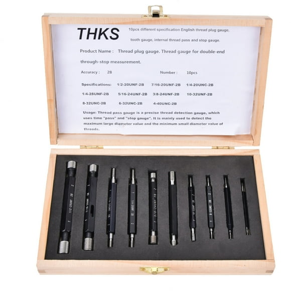 Pitch Diameter Measurement Tool,10Pcs Thread Plug GageHigh Hand Measurement Tool Hardware Tool High Capacity