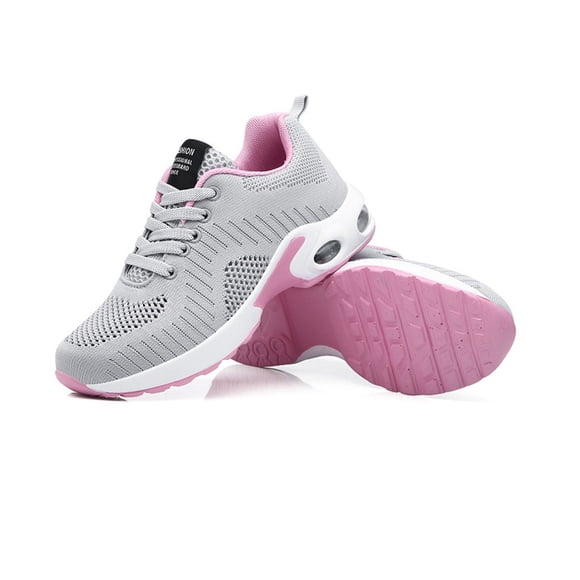 Qarigey 1 par de zapatillas de deporte de moda para mujer, zapatillas deportivas para primavera y otoño, zapatos deportivos para Fitness, Calzado Gris/40