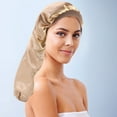 Linjieee Long Braid Long Hair Satin Nightcap Long Barrel Hair Care Cap