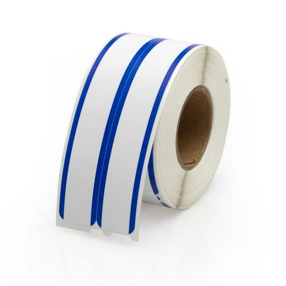 Dymo Compatible LV-30275 File Labels w/Blue Stripe - 2-up