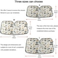 thumbnail image 5 of GZHJMY Dogs Pattern Car Windshield Sunshade Front Auto Sun Shield Shade Visor Vehicle Accessories, 55" × 27.6"（159）, 5 of 7