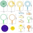 thumbnail image 2 of Mistaha Colorful Bubble Wand Set for Kids - 20-Piece Bubble Blowing Toy Kit with Multiple Shapes, Bubble Solution Tray, Outdoor Children's Toy, Random Color Assortment, 2 of 6