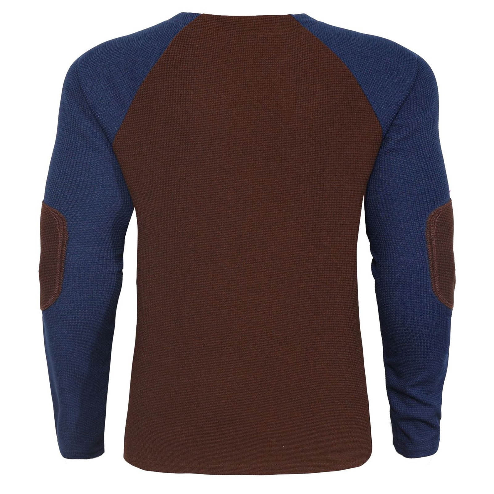 KHONTS Fall Henley Shirts for Men Long Sleeve Baseball T-Shirts Casual Sport Athletic Tee Tops Coffee M