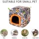 thumbnail image 2 of Cálida cama para hámster y conejillo de indias, casa para erizos, casa de felpa, nido para pájaros, hamaca colgante en invierno para evitar que los animales pequeños entren en cuevas, 20*20*20cm, 2 of 5