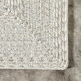 thumbnail image 3 of nuLOOM Rowan Braided Texture Indoor/Outdoor Area Rug, 7' 6" x 9' 6", Oval, Rowan Ivory, 3 of 7