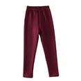thumbnail image 4 of QUOTAY Winter Girls Lined Leggings Thickened Thermal Tights Soft Stretchy Base Layer Girls Pants for Toddler to Big Kids 0-17 Years 02_Brick Red,3-4 Years, 4 of 6