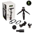 thumbnail image 2 of Shure MV88+ Kit de vídeo: micrófono de condensador estéreo digital para Apple y Android, con trípode Manfrotto PIXI, abrazadera para teléfono, soporte, cables iOS y USB-C para compatibilidad y conecti, 2 of 5