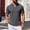 Dark Gray, variant on FRSASU Men's Ribbed Polo Shirts Short Sleeve V-Neck Slim Fit Polo Shirt Casual Summer Collared Golf Shirt Navy
