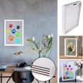 thumbnail image 4 of Hearth & Gear Family Handprint Kit For 4 DIY Art Print Keepsake Home For And Parents 6 Paint Colors Included Handmade Keepsake Wooden Family Handprint Frame. (white) Rocking Ornament Pearl Strings for, 4 of 7