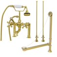thumbnail image 2 of Oxford 66 Inch Cast Iron Double Ended Pedestal Tub Package - Rim Faucet Drillings, 2 of 2