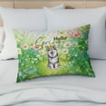 thumbnail image 4 of Alaskan Malamute Hello Spring Time Flower Floral Nature Quilt Pillowcase Alaska Mal Dog Lovers Gifts Throw Pillow Cover Bed Home Decor - 02031, 4 of 5