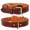 Brown, variant on DowgClub Genuine Leather Dog Collar, Padded & Comfortable, Breathable Cushion, Heavy Duty, Handmade, Red (Medium)