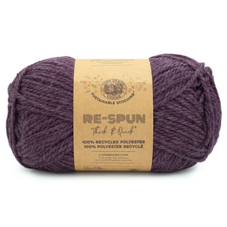 Lion Brand Yarn Respun Thick & Quick Yarn for Knitting and Crocheting, Fog,  1 Pack