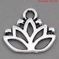 thumbnail image 2 of P780 - 50pcs. Antique Silver Lotus Flower Charms Pendants - 17 x 14mm, 2 of 3