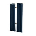 thumbnail image 5 of Curtainworks Cameron Room Darkening Faux Suede Grommet Curtain, Indoor Single Panel, Polyester, Navy, 50"W x 132"L, Adult, 5 of 5