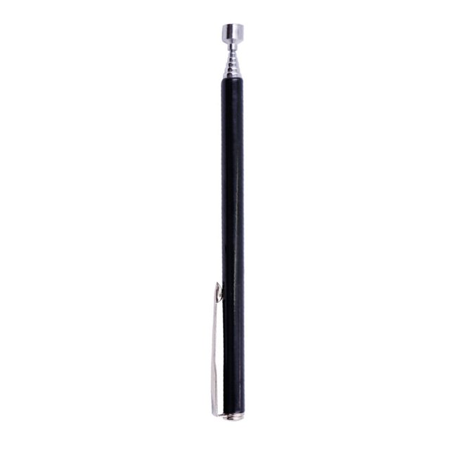 Magnetic Pick Up Tool, Magnet Stick Metal Robust for Office Silver,Black