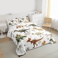 thumbnail image 3 of Castle Fairy Kawaii Animal Dino Queen Comforter Set,Cute Dinosaur Bedding Comforter Set, 3 of 8