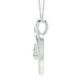 thumbnail image 2 of Angara Natural Diamond Necklace - Diamond Heart Pendant with Infinity Loop in Platinum for Women, 2 of 8