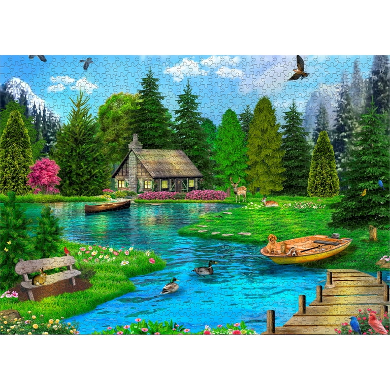 Ceaco Dream Lake 1000 Piece Interlocking Jigsaw Puzzle