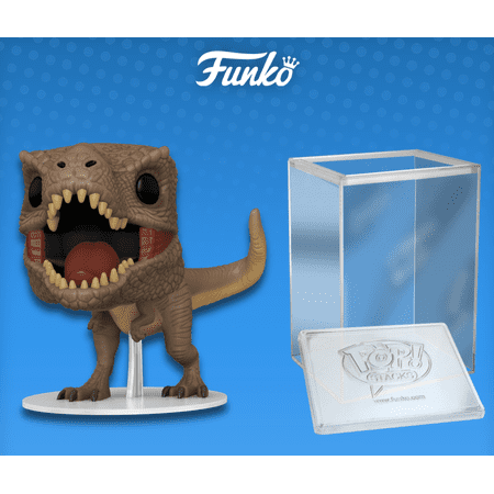 Funko POP! Movies: Jurassic World Dominion- T. Rex Vinyl Figure (+ Pop! Stacks Plastic Protector)