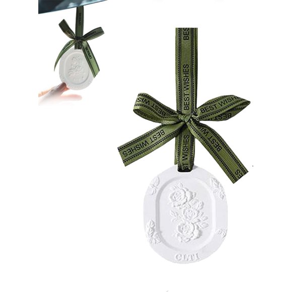 Clay Disk Essential Oil,Plaster Passive Essential Oil Diffuser,Floral Fragrance Car Essential Oil Diffuser for Cars, Armoire, Room, Office,Bathroom, Improves Sleep