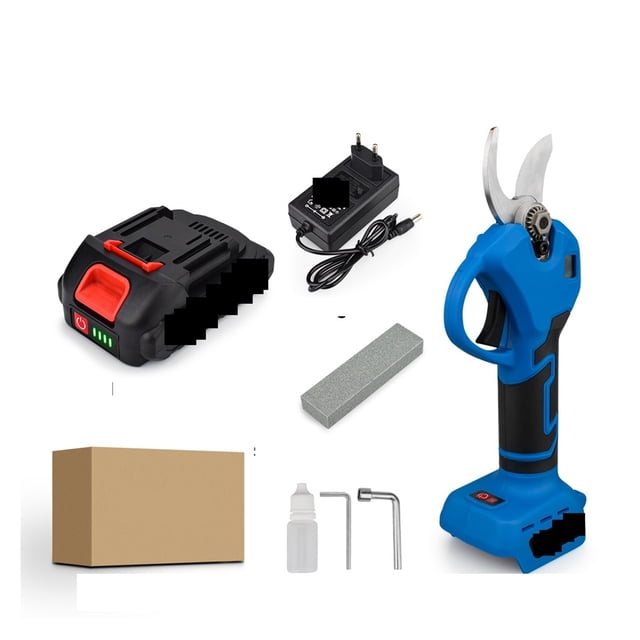 Wireless Electric Pruner Shear Brushless Electric Pruning Shears Battery Scissors 30MM Garden Fruit Tree Bonsai Power Tool ,Less Effort