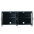thumbnail image 3 of Twin Star Home 63" Sideboard with Geometric Mirrored Doors, 3 of 8