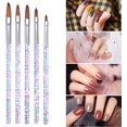 thumbnail image 1 of SHAR 5 Pieces Nail Brushes Set, Manicure Tools Nail Art Brushes Nail Art Brushes Acrylic Nail Brush Kit for Nail Art Design Painting Drawing Pen Set Nail Tool, 1 of 5