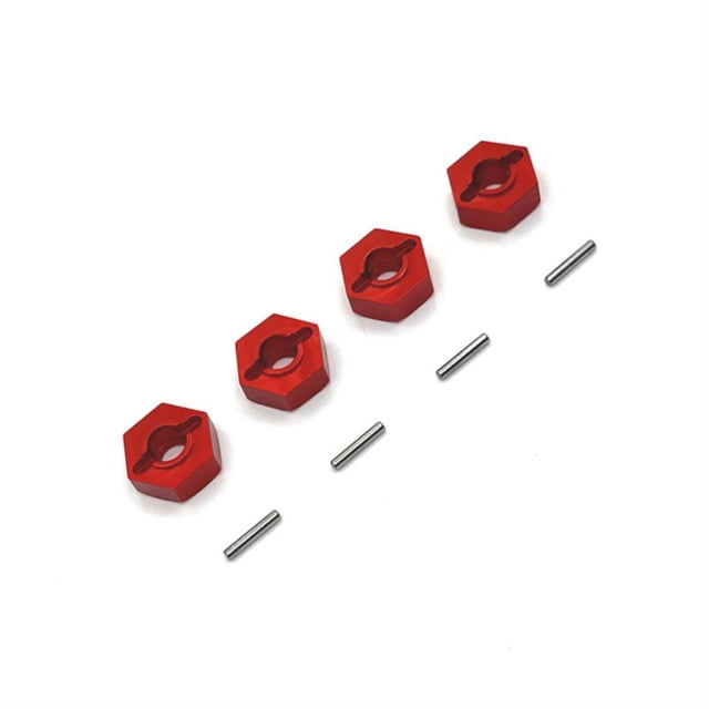 Tholdsy Soporte hexagonal de rueda fuerte de aleación de aluminio para 1/12 MN MN128 MN86 G500 RC, pieza de coche, accesorios de coche RC, Kits de construcción modelo