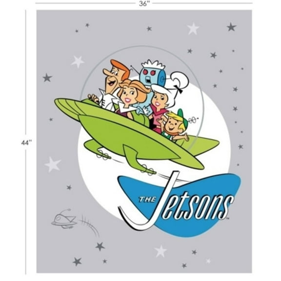 The Jetsons Multicolor 100% Cotton Fabric Sold by the Panel