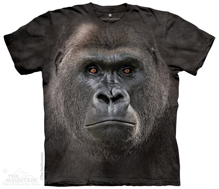 Black Cotton Low Gorilla Usa Novelty Adult Smithsonian T-Shirt ...