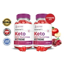 (2 Pack) Xtreme Fit Keto Extreme ACV Gummies 2000mg Dietary Supplement 120 Gummys