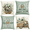 Blue, variant on Bless Our Home Farmhouse Eucalyptus Leaves Throw Pillow Covers, 20 x 20 Inch Truck Home Sweet Cushion Case Decorations Set of 4