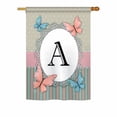 thumbnail image 7 of Breeze Decor 80143 Butterflies M Monogram 2-Sided Impression Garden Flag - 13 x 18.5 in., 7 of 7