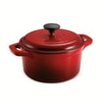 thumbnail image 1 of Tramontina 3.5 Qt Enameled Cast Iron Covered Dutch Oven - Red, 1 of 3
